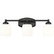 Kendrick 3 Light 23 inch Matte Black Bath Vanity Light Wall Light