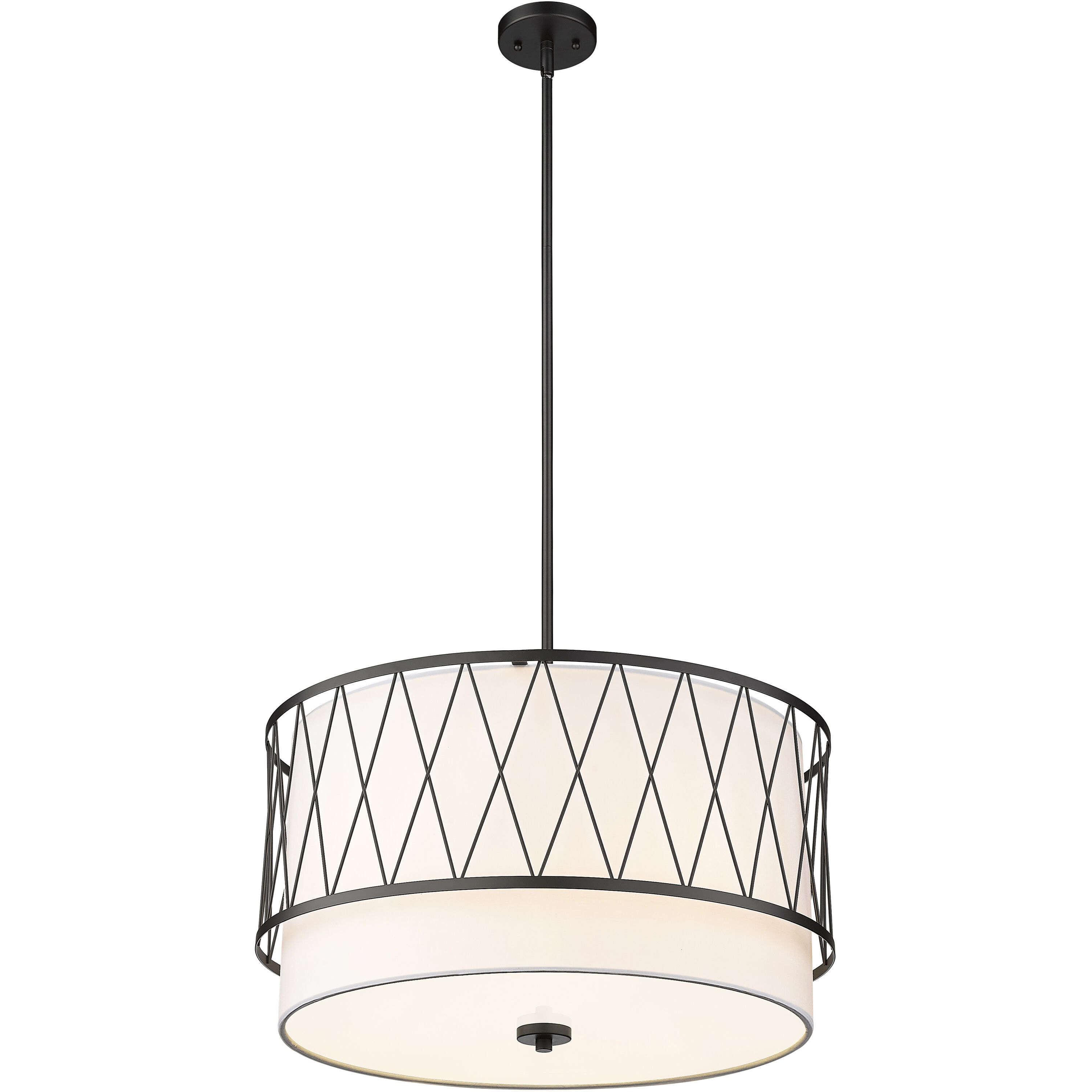 Dalton 4 Light 24 inch Matte Black Pendant Ceiling Light
