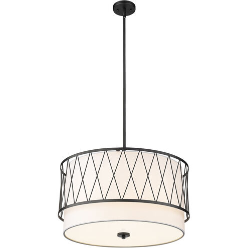 Dalton 4 Light 24 inch Matte Black Pendant Ceiling Light