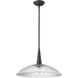 Lunelle 1 Light 18 inch Matte Black Pendant Ceiling Light