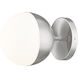 Realm Sphere Wall Sconce Wall Light in Brushed Nickel