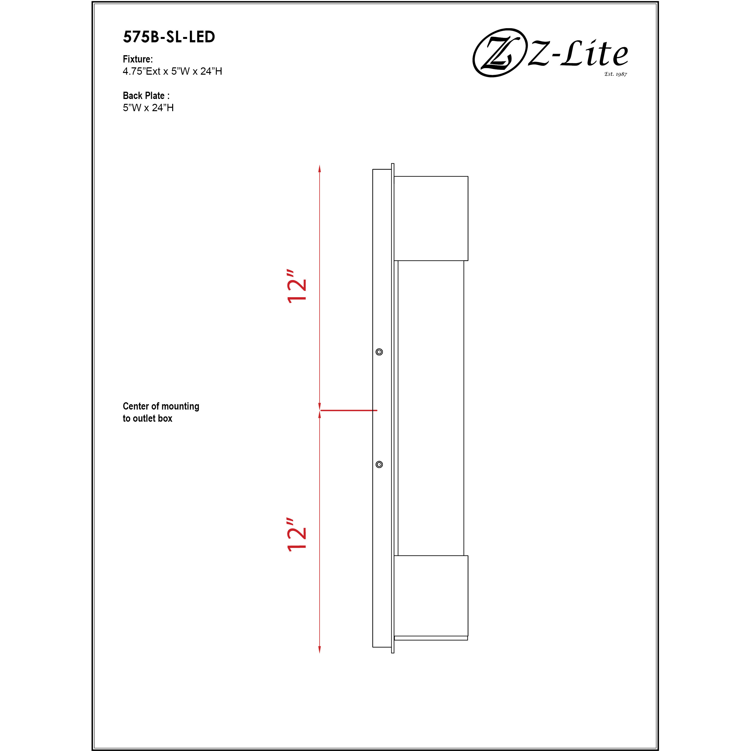 Striate Outdoor Wall Light in Silver