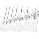 Fontaine Linear Chandelier Ceiling Light in Brushed Nickel