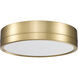 Algar LED 12 inch Modern Gold Flush Mount Ceiling Light