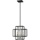 Titania 4 Light 14 inch Black and Brushed Nickel Pendant Ceiling Light