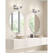 Jacqueline 2 Light 15.75 inch Chrome Bathroom Vanity Wall Light