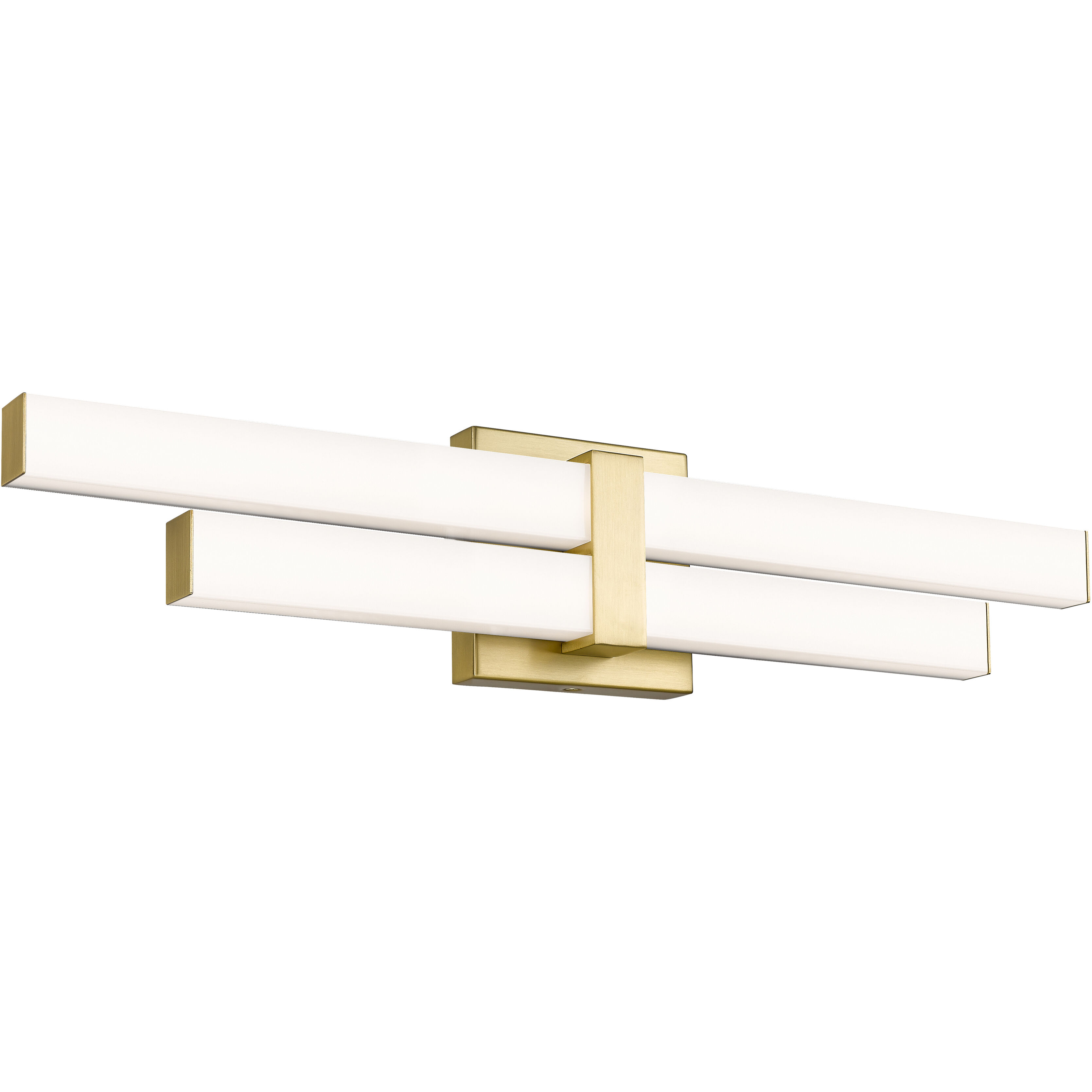 Zane LED 25 inch Modern Gold Vanity Wall Light