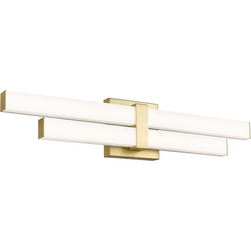 Zane LED 25 inch Modern Gold Vanity Wall Light