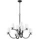 Cordelia 8 Light 29.25 inch Matte Black Chandelier Ceiling Light