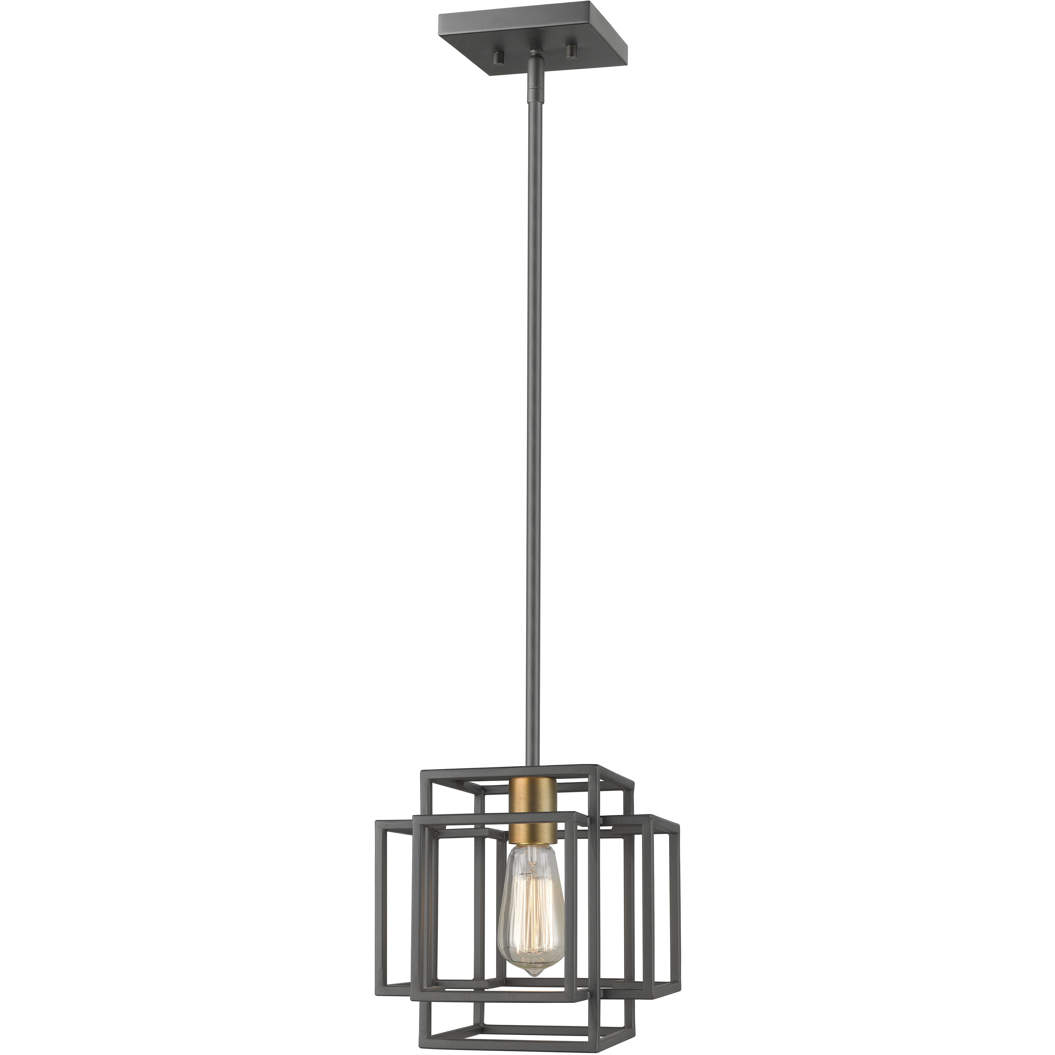 Titania 1 Light 8.5 inch Bronze and Olde Brass Pendant Ceiling Light