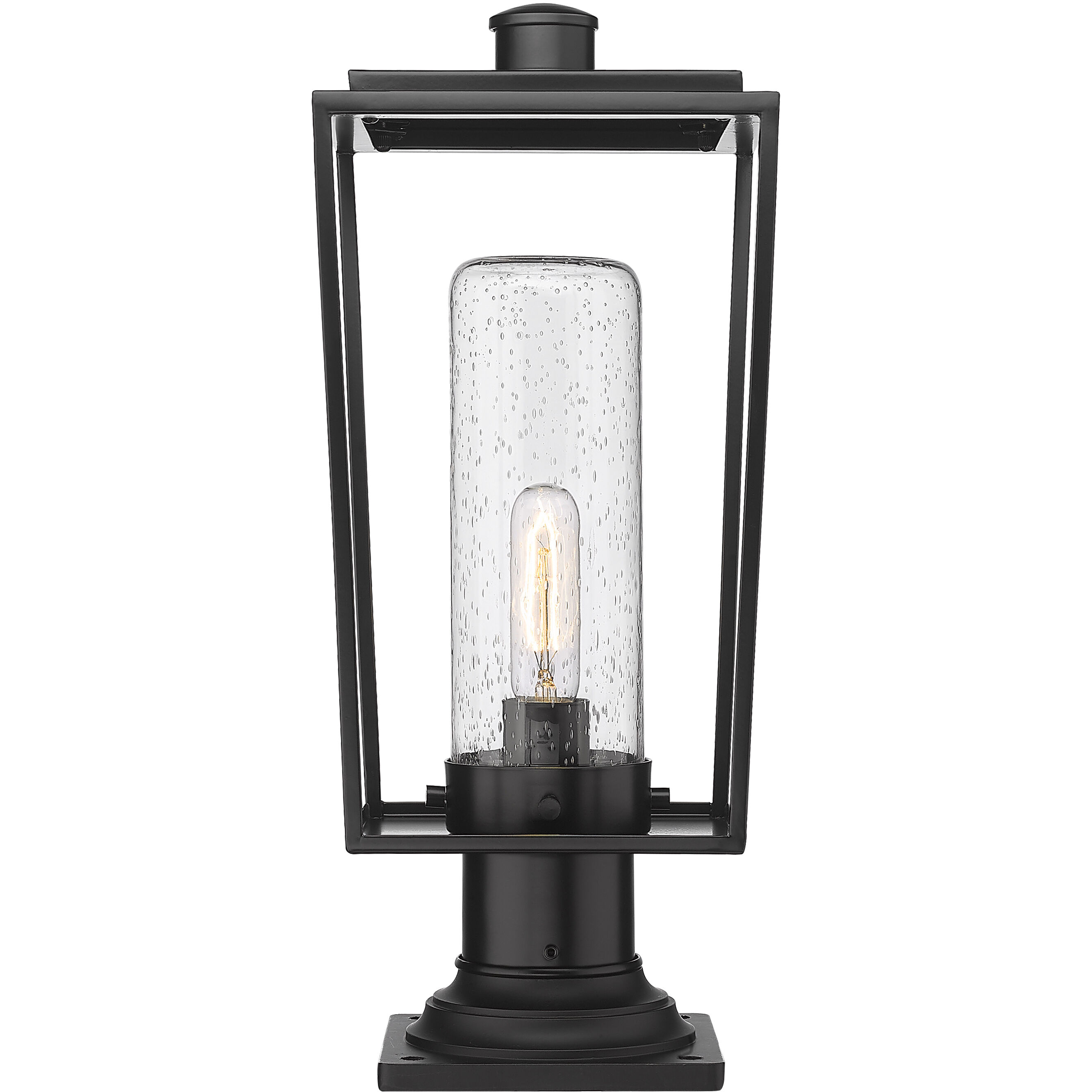 Sheridan 1 Light 19.5 inch Black Outdoor Pier Mounted Fixture