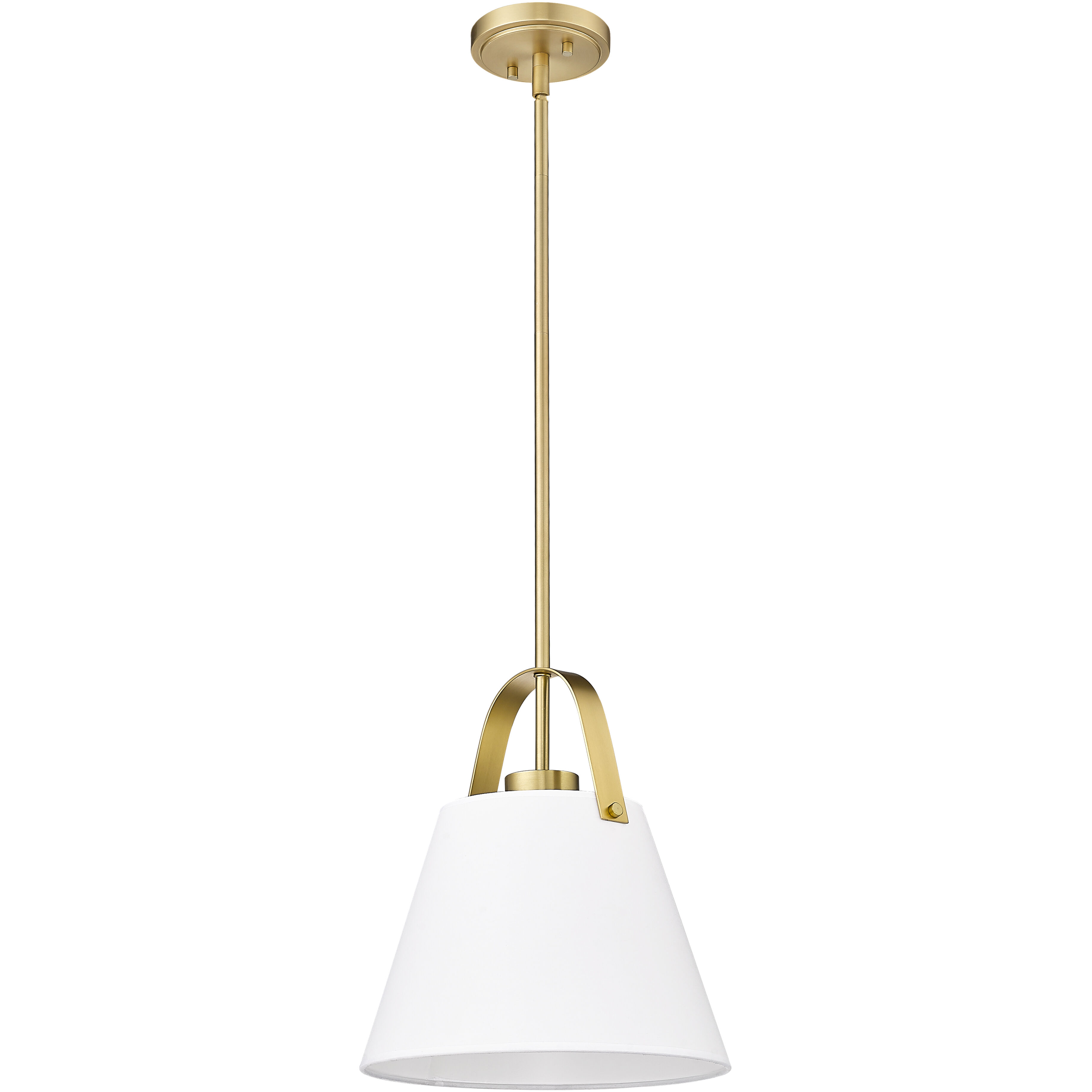 Z-Studio 1 Light 12.5 inch Heritage Brass Pendant Ceiling Light