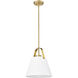 Z-Studio 1 Light 12.5 inch Heritage Brass Pendant Ceiling Light