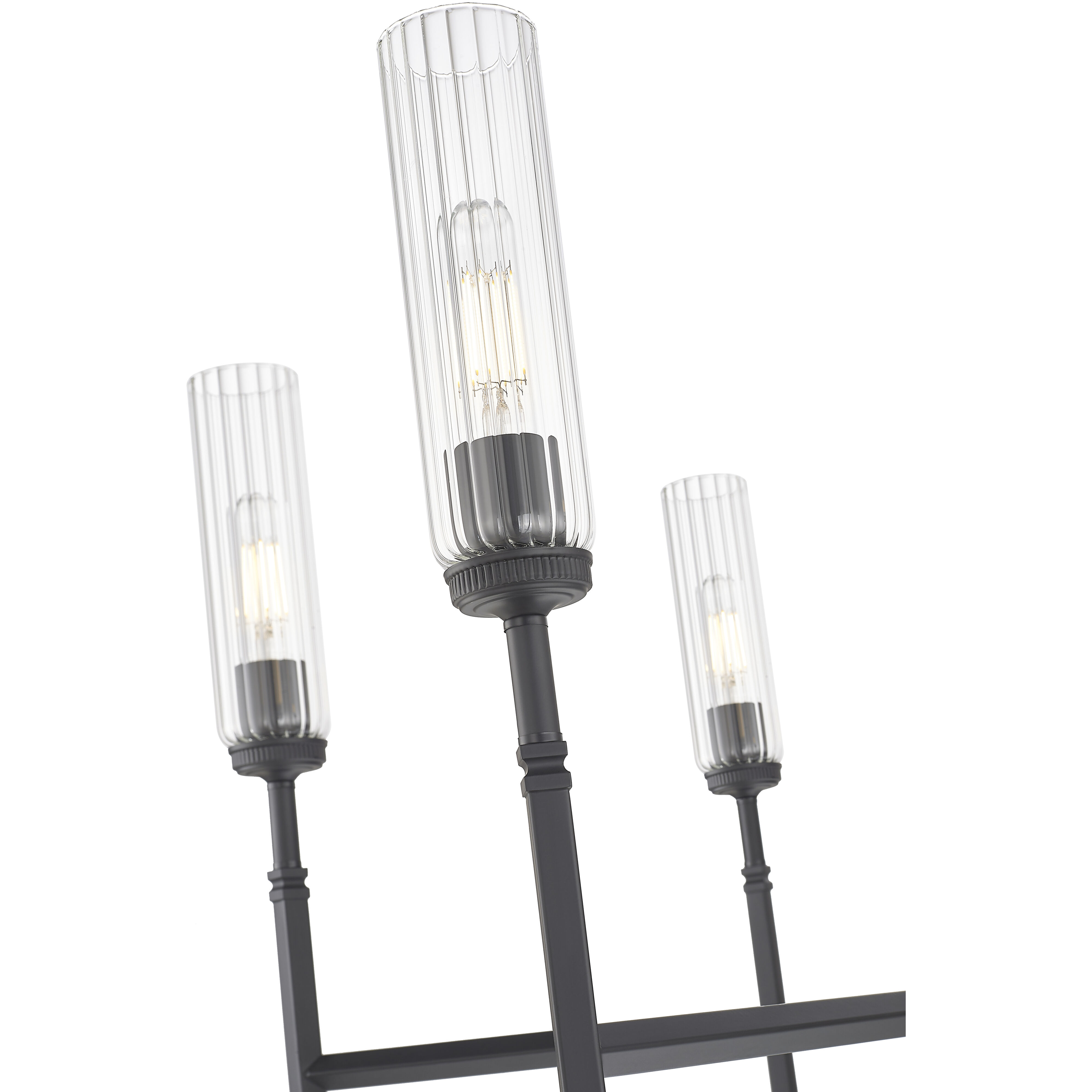 Esme 6 Light 38 inch Matte Black Chandelier Ceiling Light
