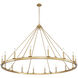 Barclay 16 Light 62 inch Rubbed Brass Chandelier Ceiling Light