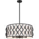 Harden 8 Light 26.25 inch Matte Black Pendant Ceiling Light