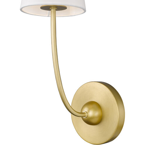 Shannon 1 Light 5.25 inch Rubbed Brass Wall Sconce Wall Light
