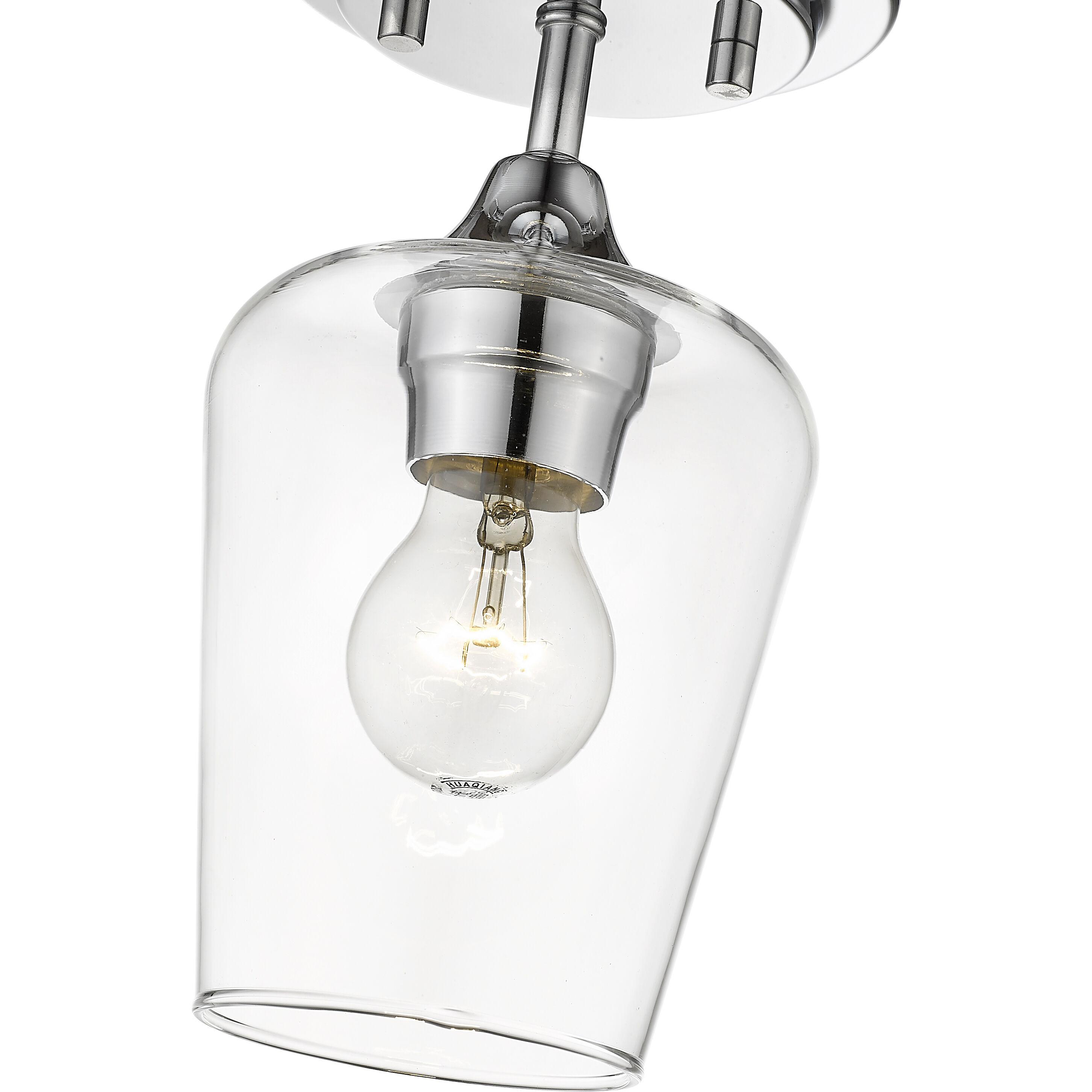 Joliet 1 Light 5.5 inch Chrome Flush Mount Ceiling Light