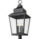 Raphael 5 Light 40.75 inch Sand Black Outdoor Post Mount Fixture in Soft Sand Black