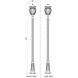 Davina 4 Light 119.25 inch Black Outdoor Post Mounted Fixture in G9