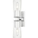 Titus 2 Light 4.5 inch Chrome Wall Sconce Wall Light