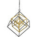Euclid 3 Light 23 inch Olde Brass/Bronze Chandelier Ceiling Light in Olde Brass and Bronze