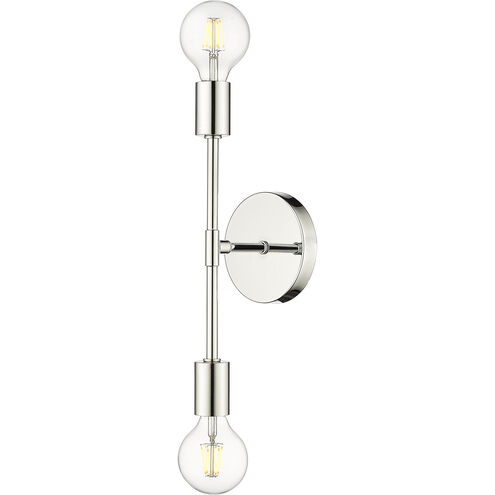 Modernist 2 Light 5 inch Chrome Wall Sconce Wall Light