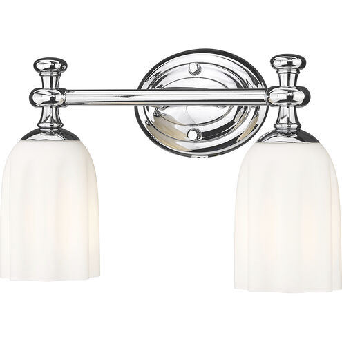 Orion 2 Light 13.75 inch Chrome Bath Vanity Light Wall Light
