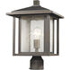 Aspen 1 Light 16.25 inch Oil Rubbed Bronze Outdoor Post Mount Fixture