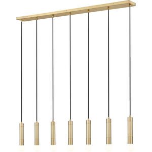 Stari Linear Chandelier Ceiling Light in Modern Gold