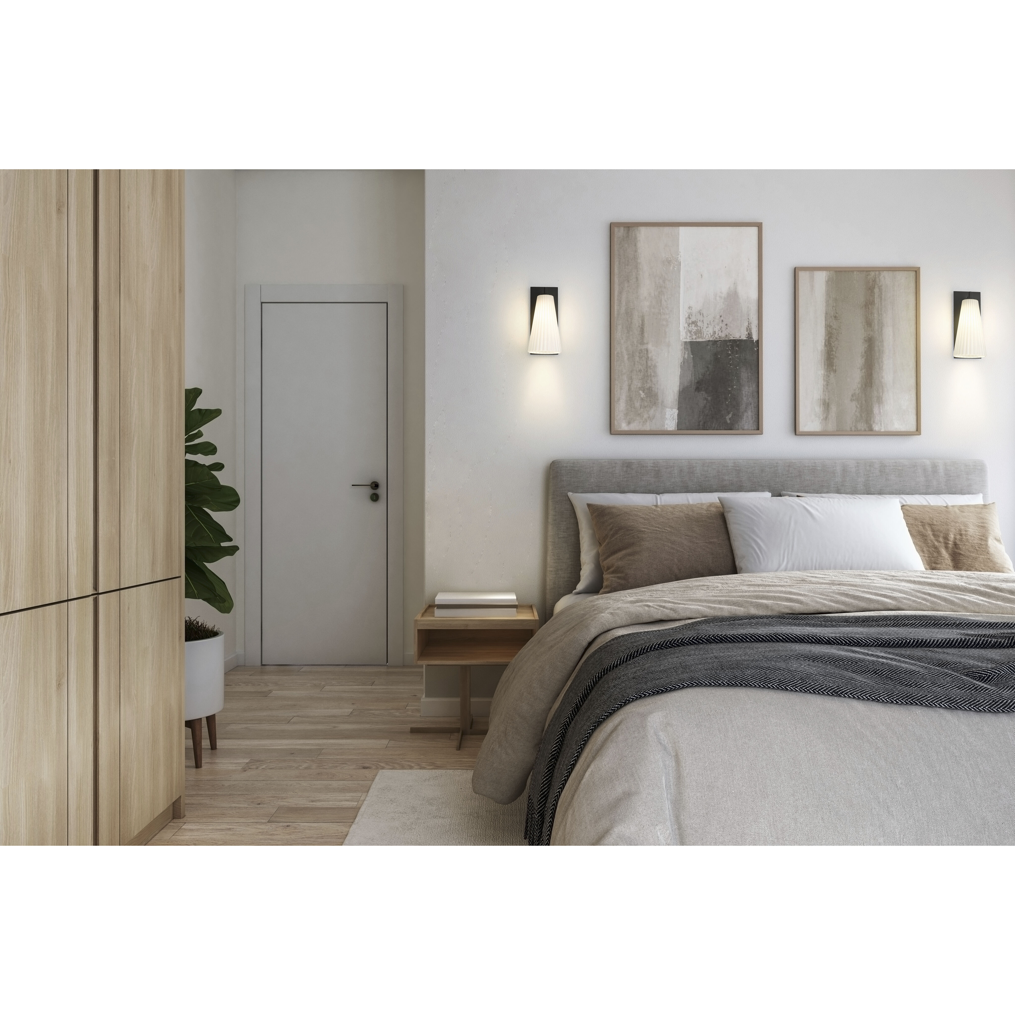 Farrell 1 Light 6 inch Matte Black Wall Sconce Wall Light