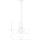 Parsons 4 Light 22 inch Matte Black and Brushed Nickel Chandelier Ceiling Light