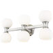 Artemis 6 Light 25 inch Brushed Nickel Vanity Wall Light