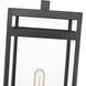 Nuri 1 Light 23.5 inch Black Outdoor Pier Mounted Fixture