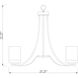 Willow 5 Light 25.25 inch Matte Black Chandelier Ceiling Light