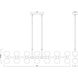 Artemis 14 Light 60 inch Matte Black Linear Chandelier Ceiling Light