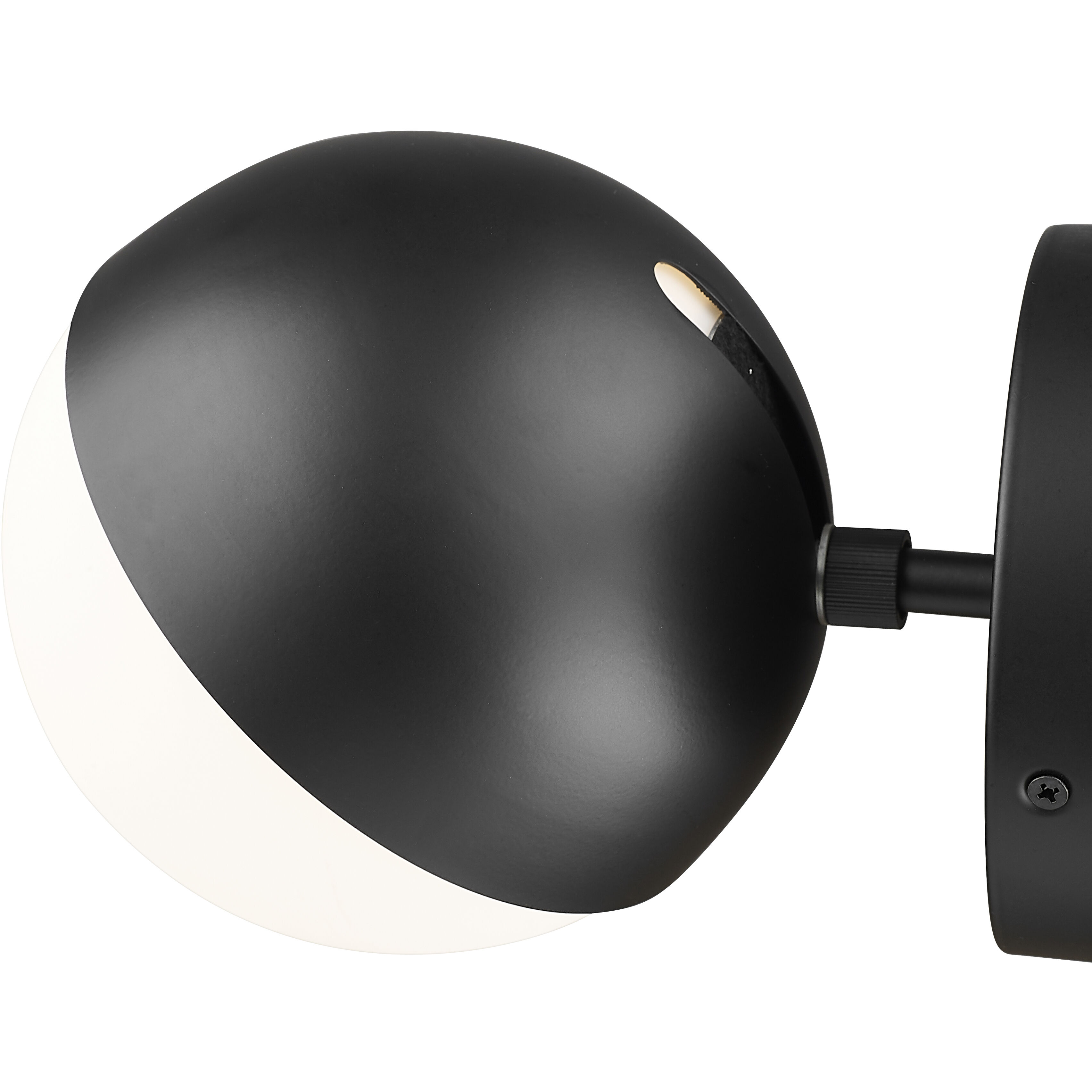 Realm Sphere Wall Sconce Wall Light in Matte Black