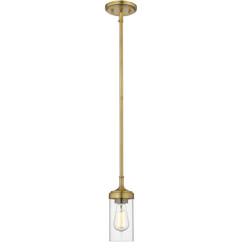 Calliope 1 Light 5 inch Foundry Brass Pendant Ceiling Light