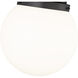 Calhoun 1 Light 13 inch Matte Black Flush Mount Ceiling Light