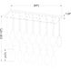Arden 23 Light 54 inch Rubbed Brass Linear Chandelier Ceiling Light