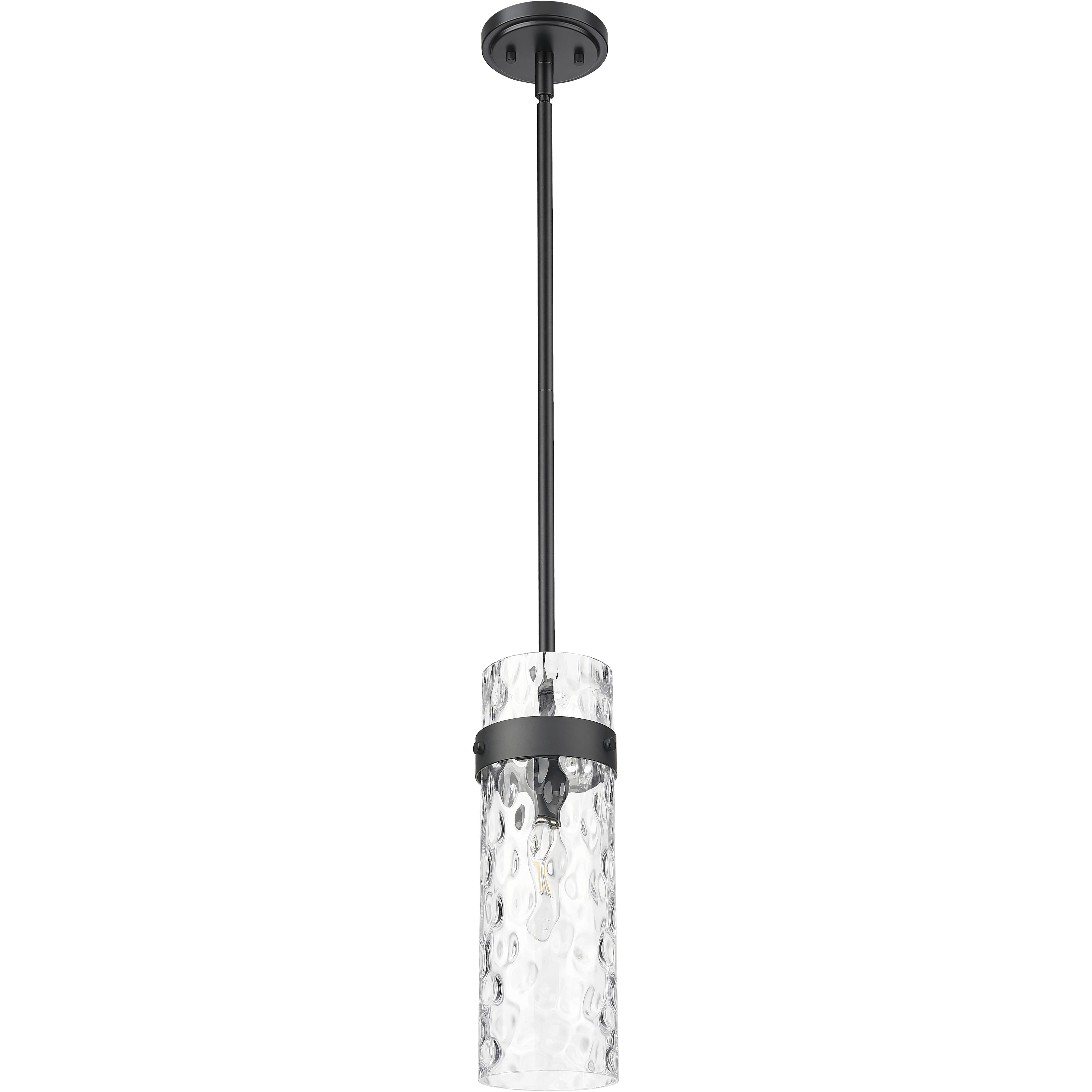 Fontaine 1 Light 5.75 inch Matte Black Pendant Ceiling Light