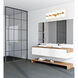 Artemis 10 Light 45 inch Modern Gold Vanity Wall Light