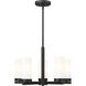 Danica 5 Light 19.5 inch Matte Black Chandelier Ceiling Light