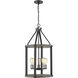 Kirkland 5 Light 16 inch Ashen Barnboard Chandelier Ceiling Light