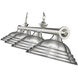 Cordon 4 Light 81.75 inch Brushed Nickel Billiard Ceiling Light in Brushed Nickel Steel