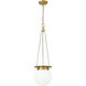 Calhoun 1 Light 9 inch Heritage Brass Pendant Ceiling Light