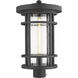 Jordan 1 Light 20.25 inch Black Outdoor Post Mount Fixture in 11