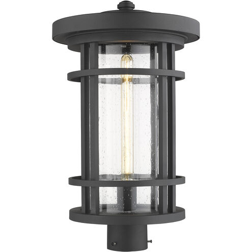 Jordan 1 Light 20.25 inch Black Outdoor Post Mount Fixture in 11