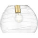 Bon Air 1 Light 10 inch Modern Gold Pendant Ceiling Light