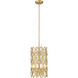 Dealey 3 Light 9.25 inch Heirloom Brass Pendant Ceiling Light
